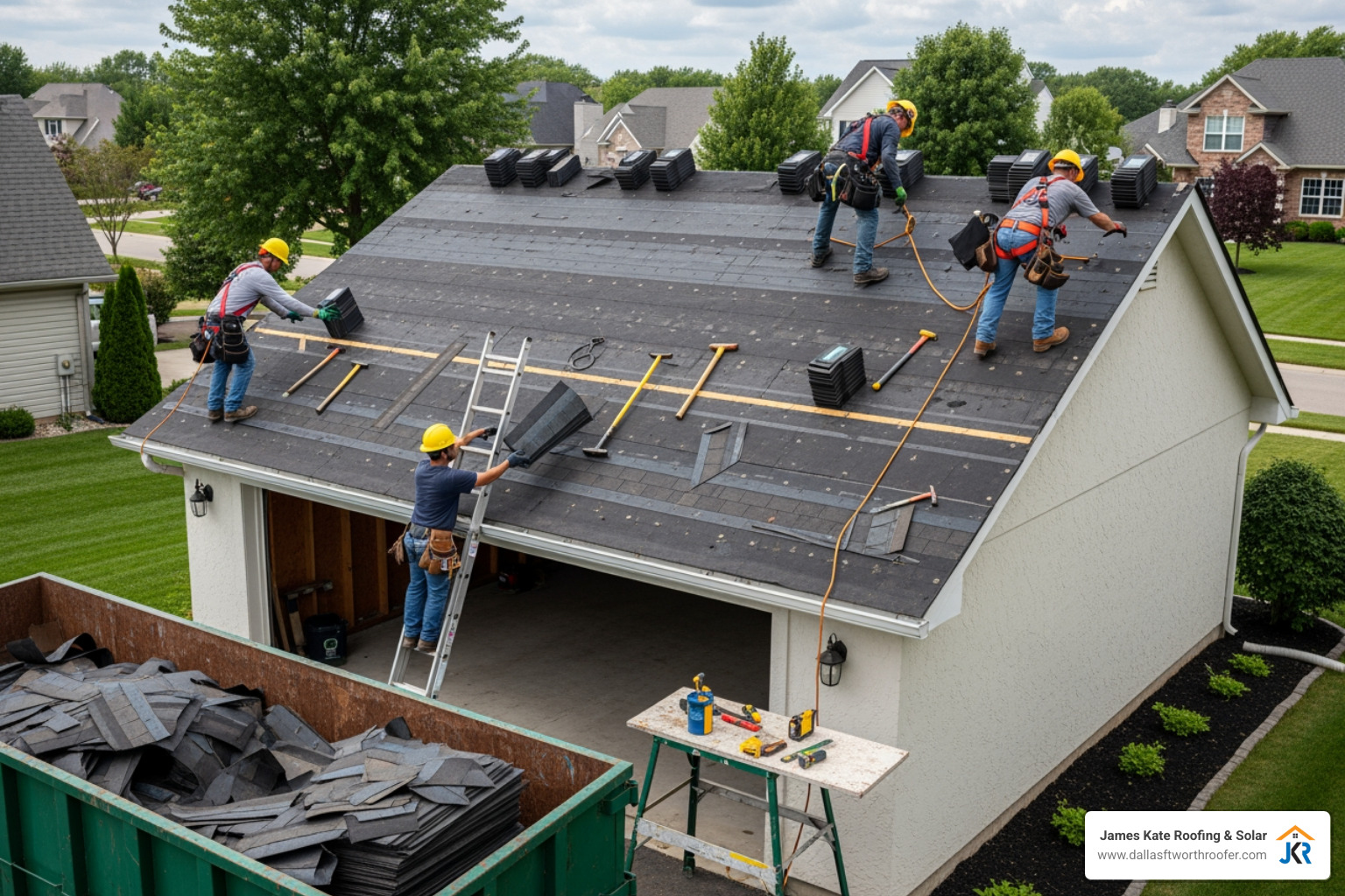 cost to reroof a garage