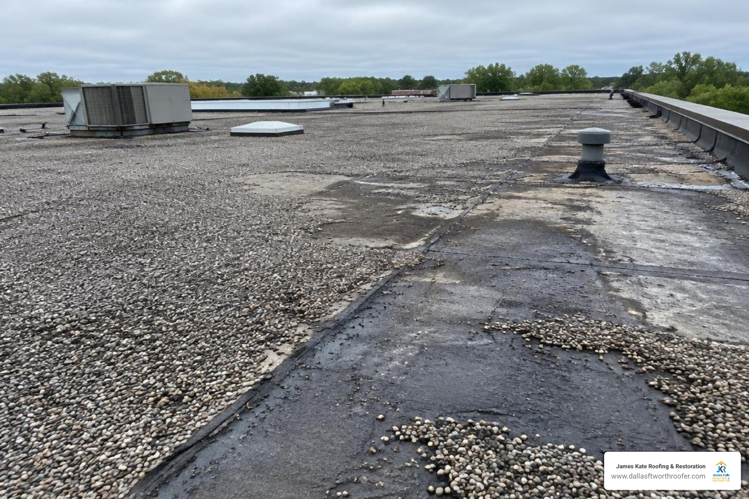 built-up-roof-coating-solutions-explained-for-commercial-owners-image aging commercial built-up roof
