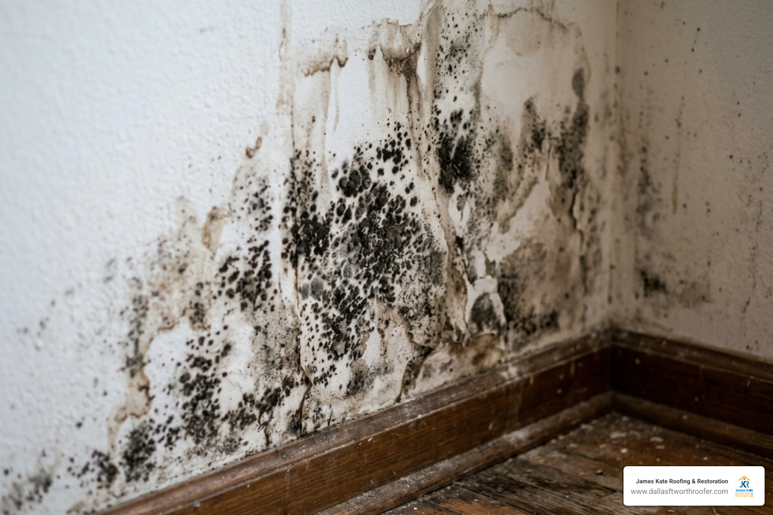 mold growing on drywall water damage indoor air quality