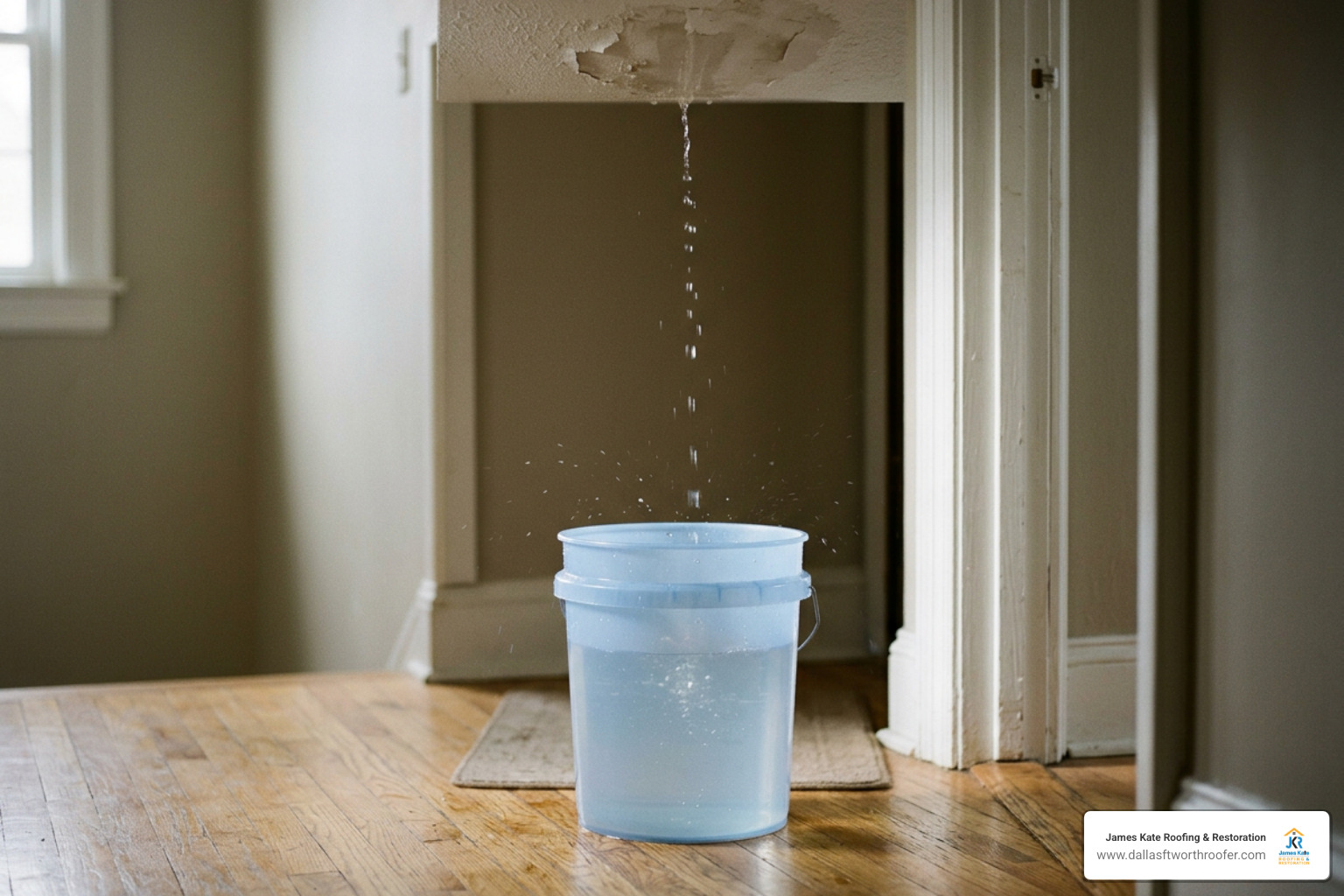 dont-panic-your-ultimate-guide-to-fixing-a-roof-leak-near-you-image water bucket catching ceiling drip
