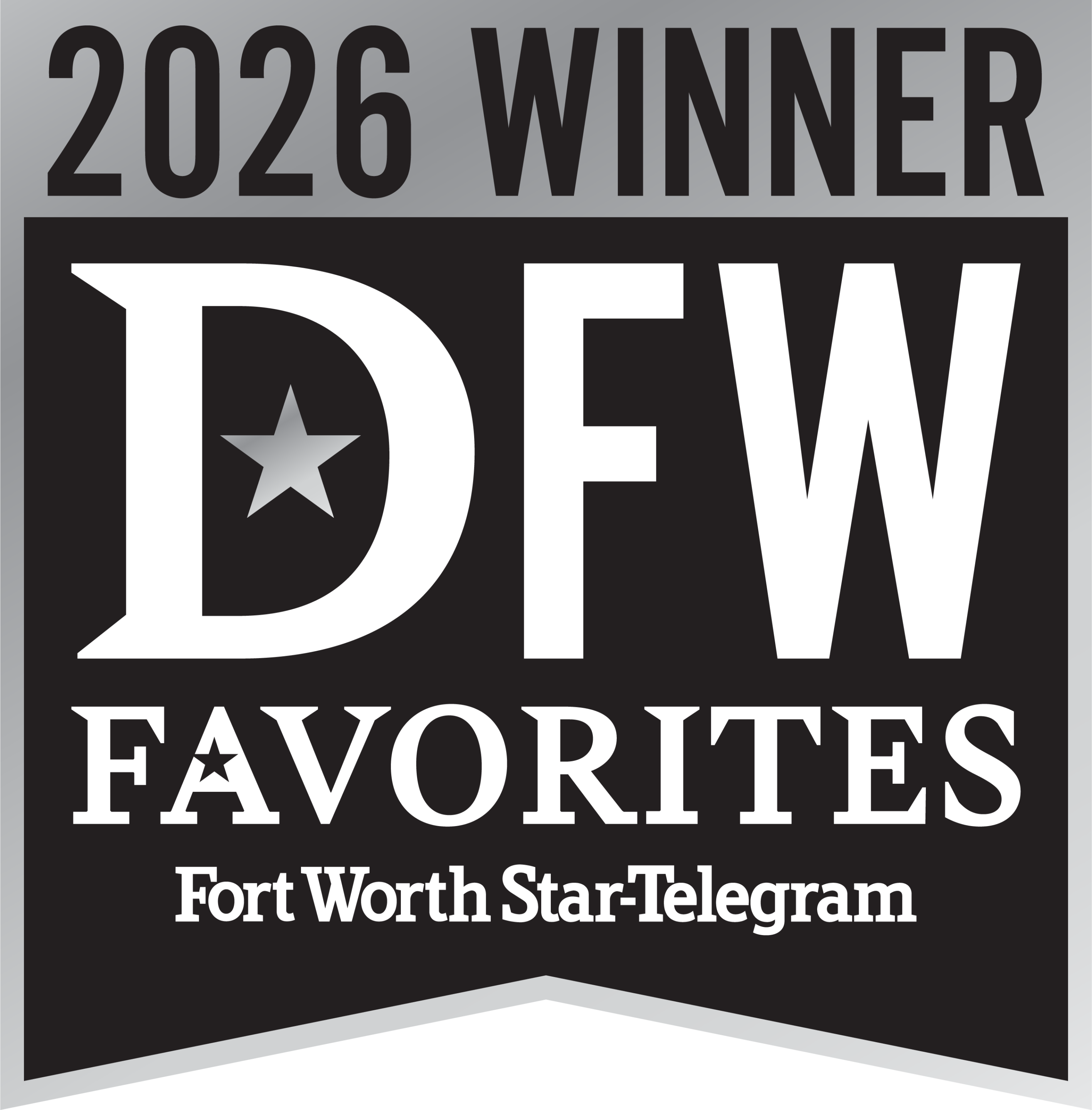 James Kate Roofing & Restoration recognized as the Best Roofer in DFW, honored by DFW Favorites and the Fort Worth Star-Telegram through community voting.