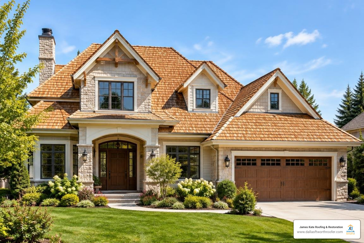 why-smart-homeowners-are-switching-to-synthetic-cedar-shakes-image Luxury home with synthetic cedar shake roofing